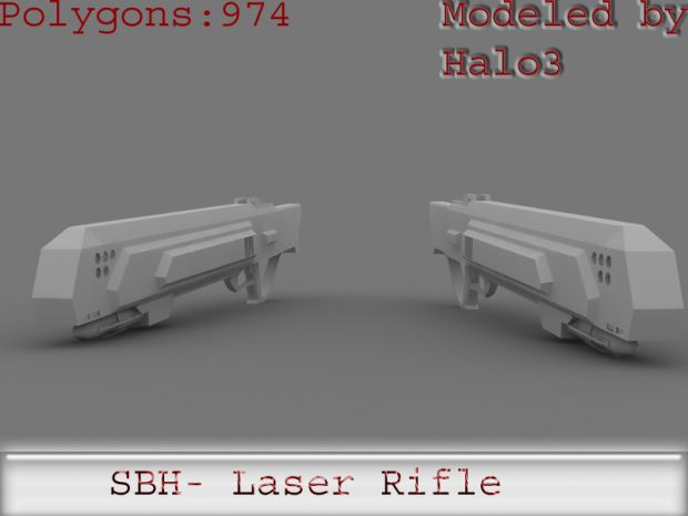 Stealth Black Hand Laser Rifle
