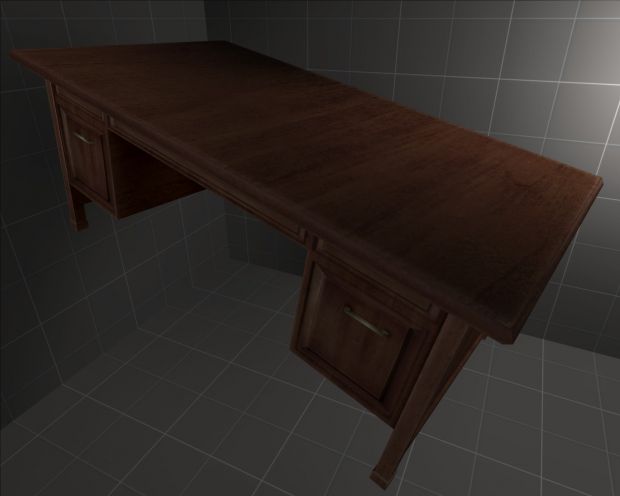 Office Desk 01 (Updated Texture)