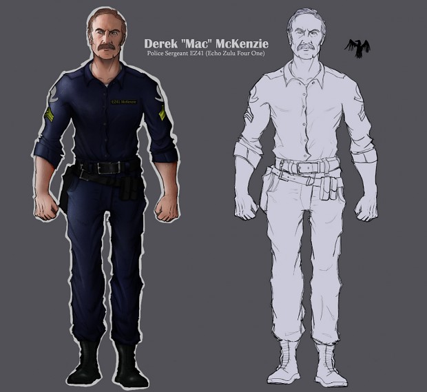 Character Derek "Mac" McKenzie - Concept Art