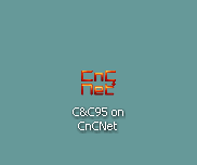 icon with orange fading text saying 'CnCNet'