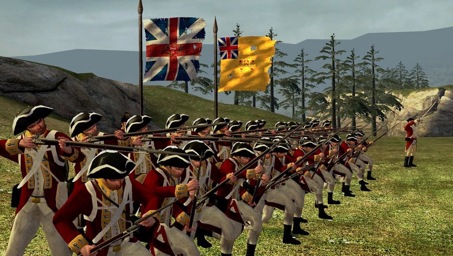 british redcoats revolutionary war painting