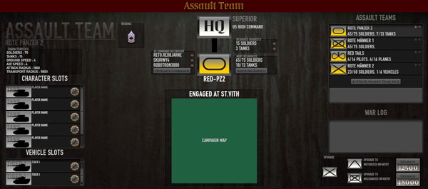 The current mockup of our upcoming revamp of the Assault Team Screen