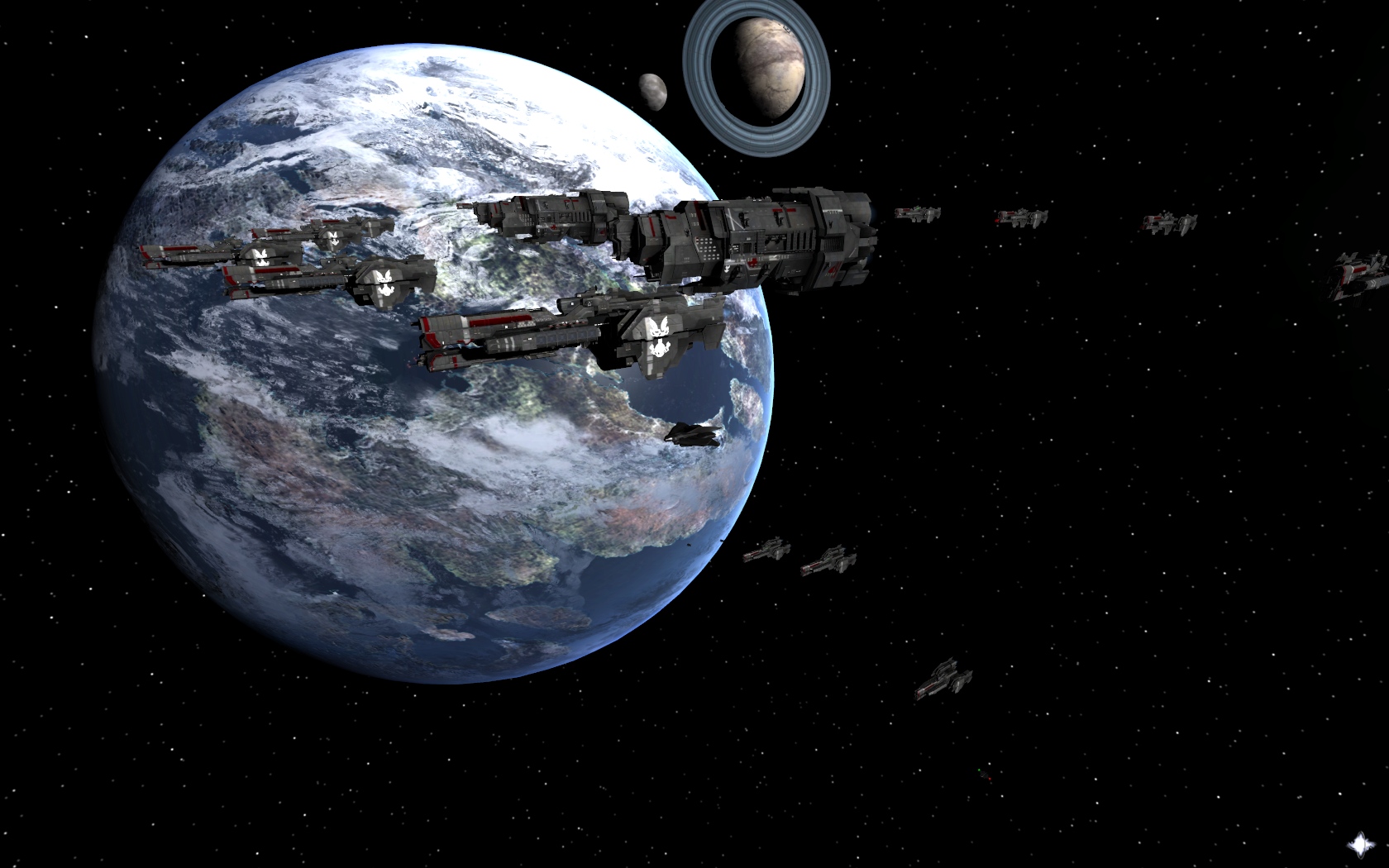 Defense fleet over Reach