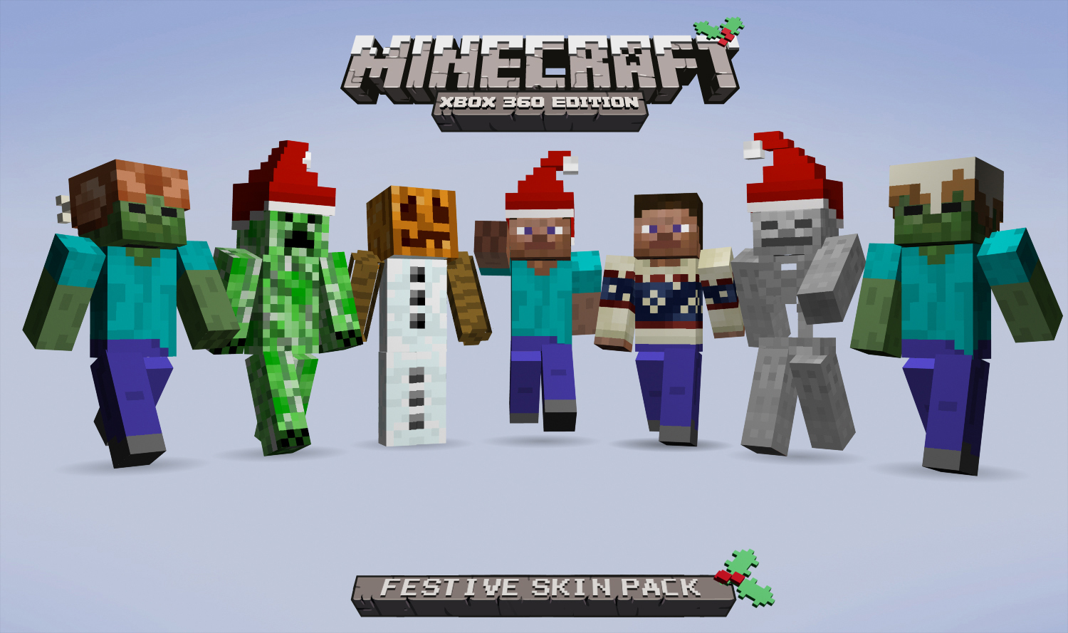 Minecraft Xbox 360 Edition Festive Skin pack on sale news