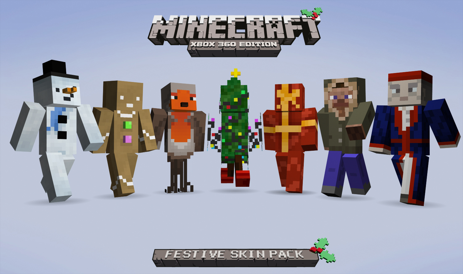 Minecraft Xbox 360 Edition Festive Skin pack on sale news - ModDB