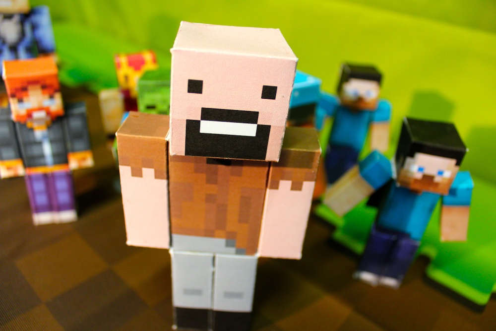 Minecraft Papercraft Studio update adds mobs, apps now on sale