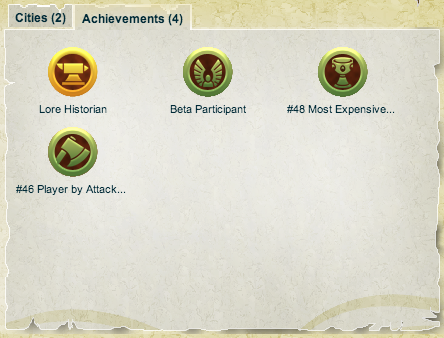 Wesoteric's Achievement screen. He has been given the completely unique 