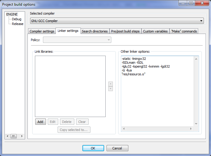 codeblocks compiler only compiling one file