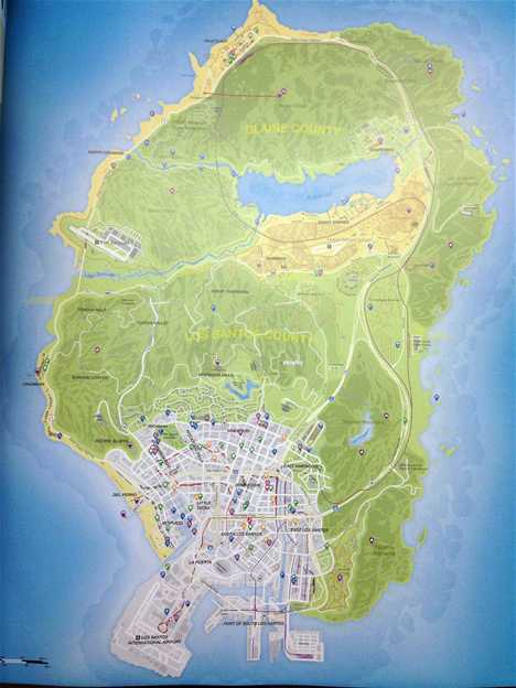 How does the Red Dead Redemption 2 map compare with the GTA V map