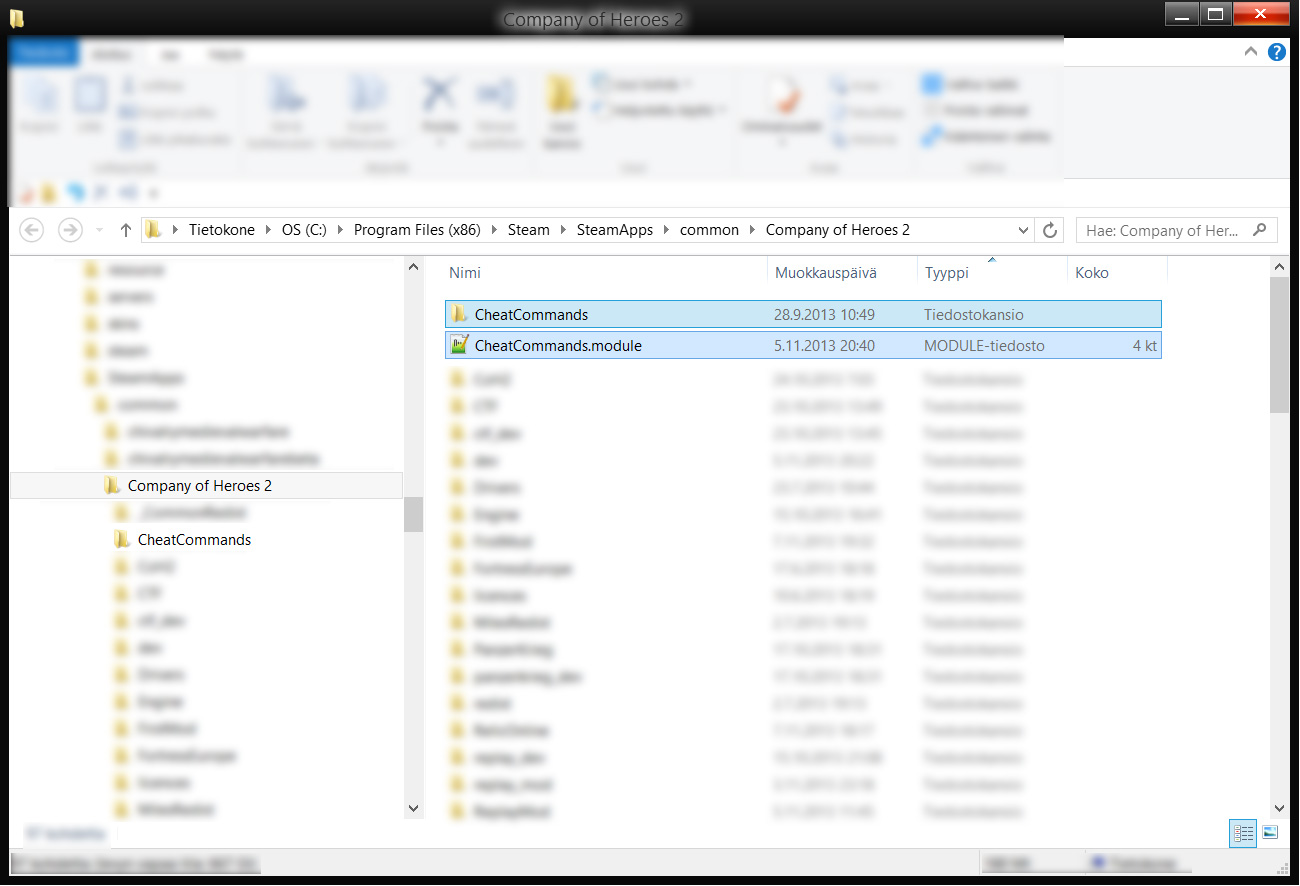 cheatcommands mod is a cheat mod for company of heroes 2.