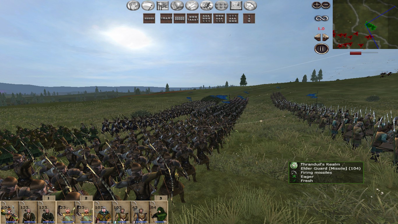 The Archers of the Woodland Realm lead by the Elder Guard.
