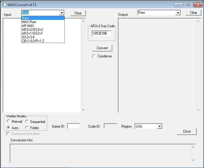 PS2 Codebreaker - find (and/or convert) codes from AR Max