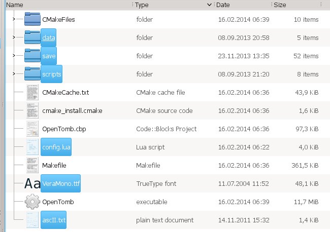 OpenTomb config files