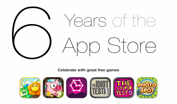 App Store 6th Anniversary Celebration