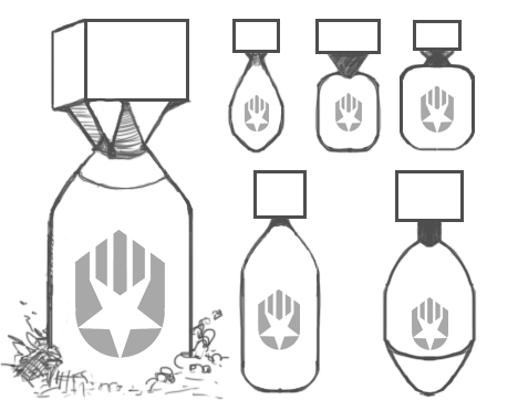 TerraTech bomb designs sketch