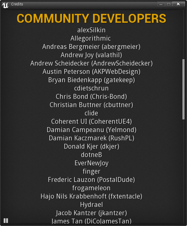 Thank You Community Developers!