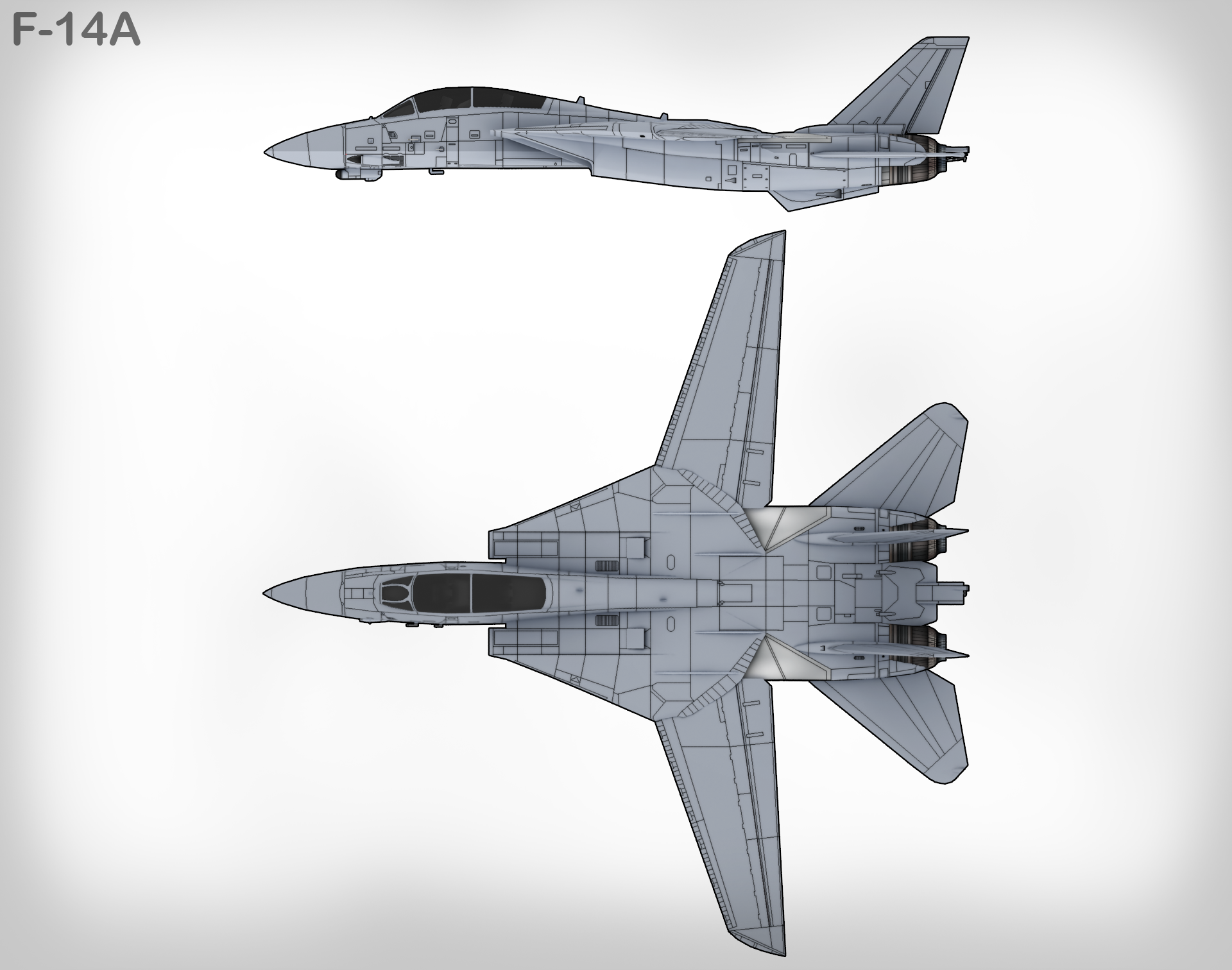 The F-14B also known as Bombcat is an upgraded version of the F-14A which f...