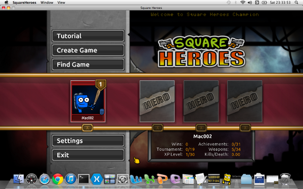 Square Heroes on Mac