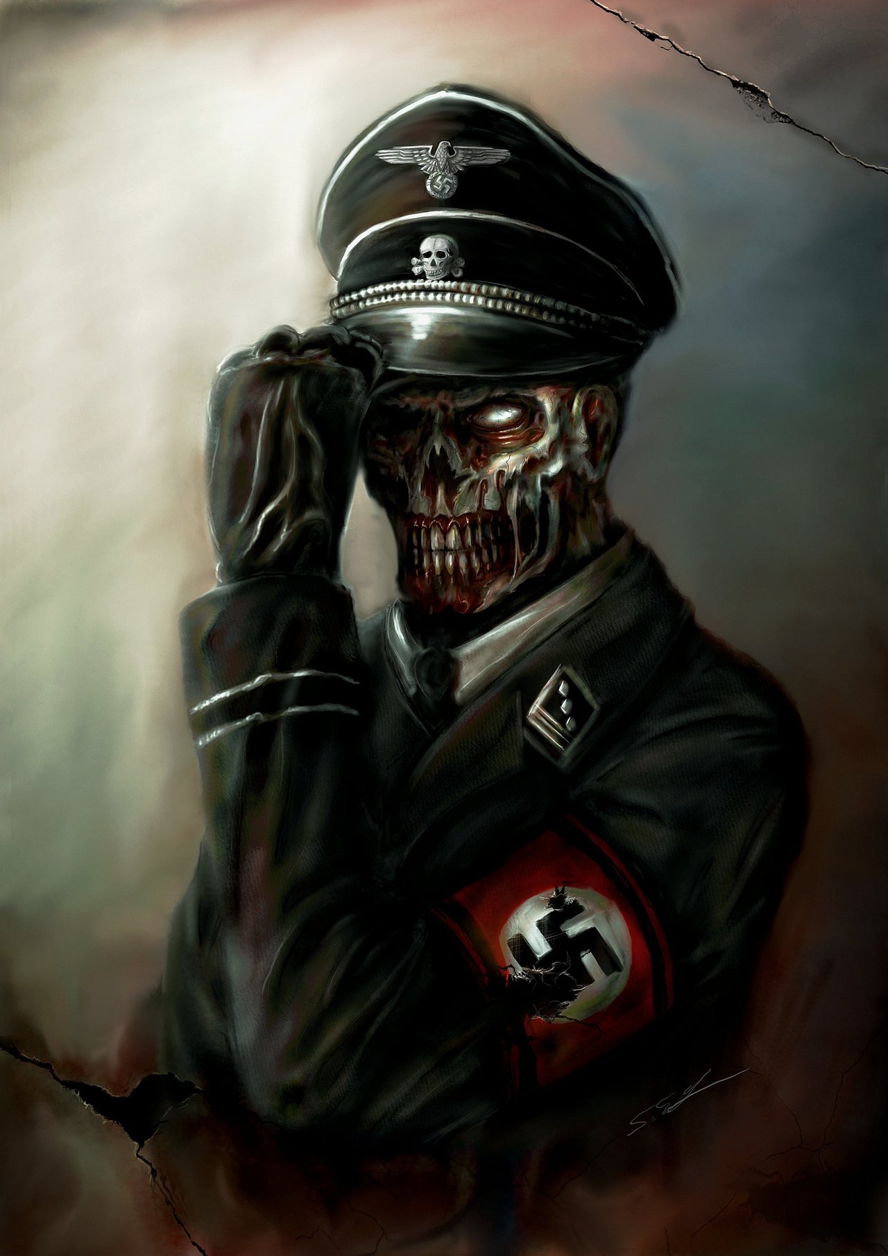 СС третий Рейх зомби генерал
