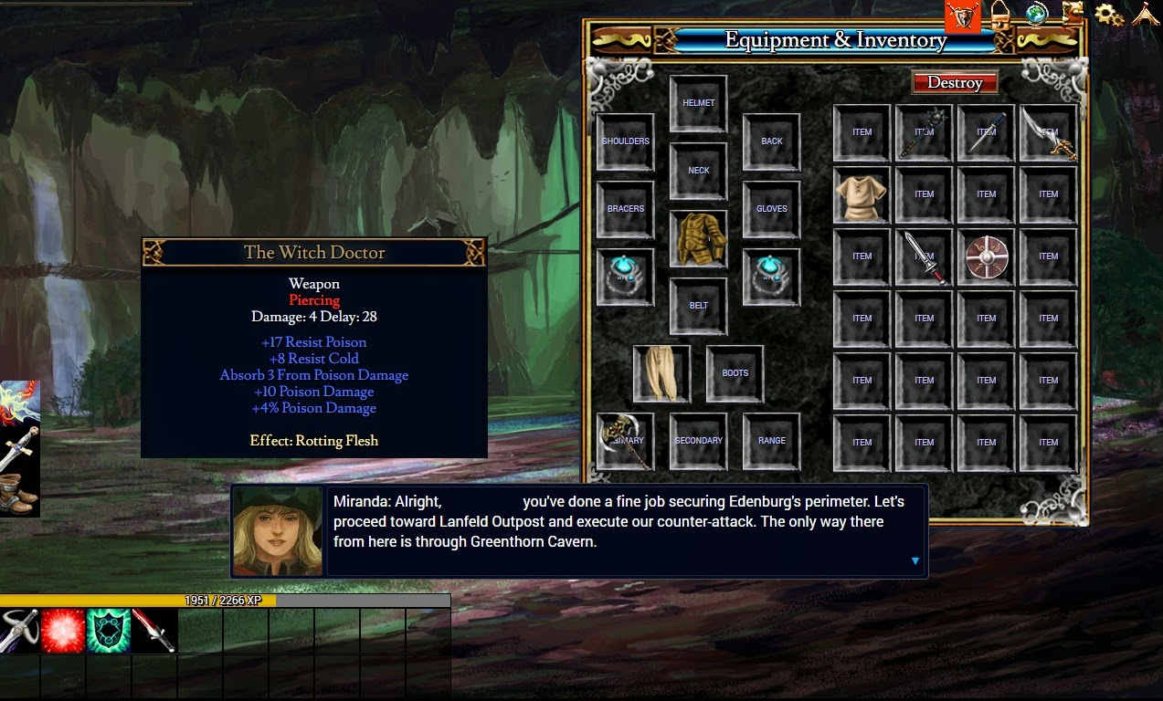 Nevergrind, Browser RPG