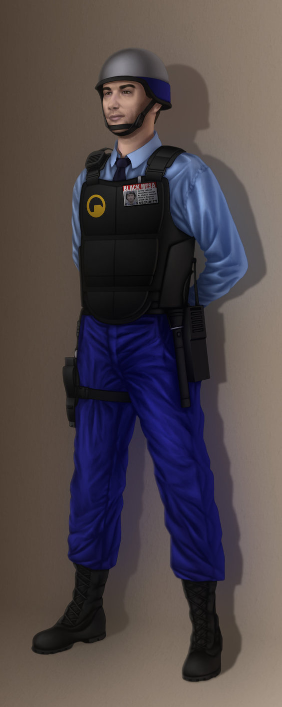 This is the security guard concept for my Half-Life fan move.