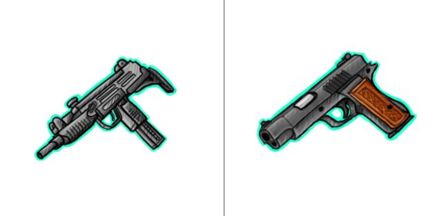 Weapon icons