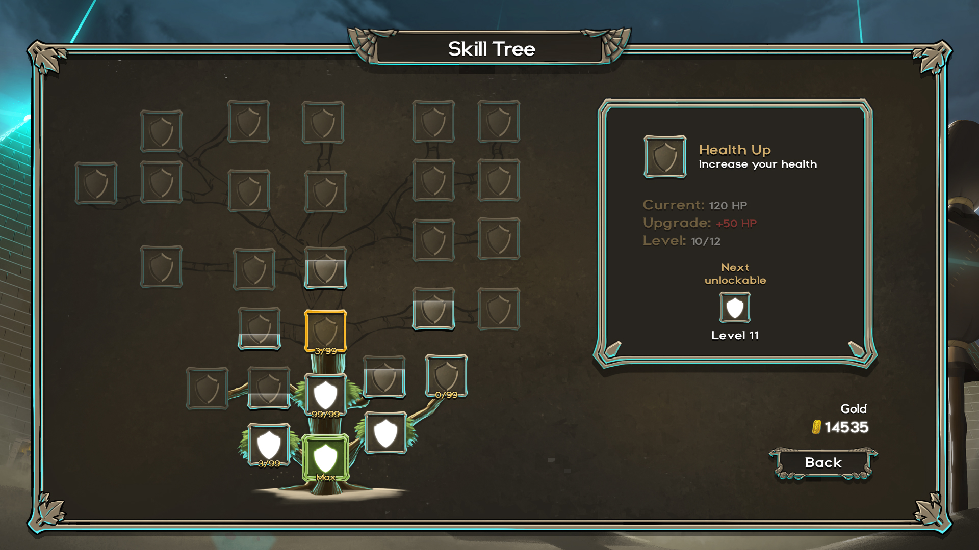 Skill tree last stand