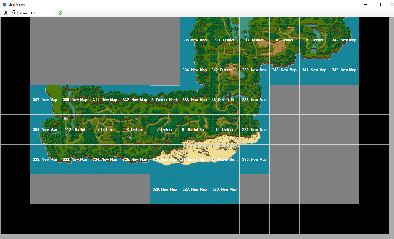 Sky grid карта