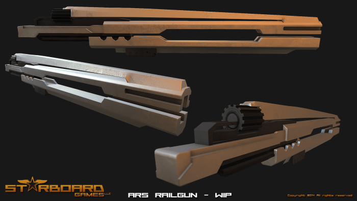 ARS Railgun, which is one of the premier heavy weapons in the game. Found in the Apartment level. 