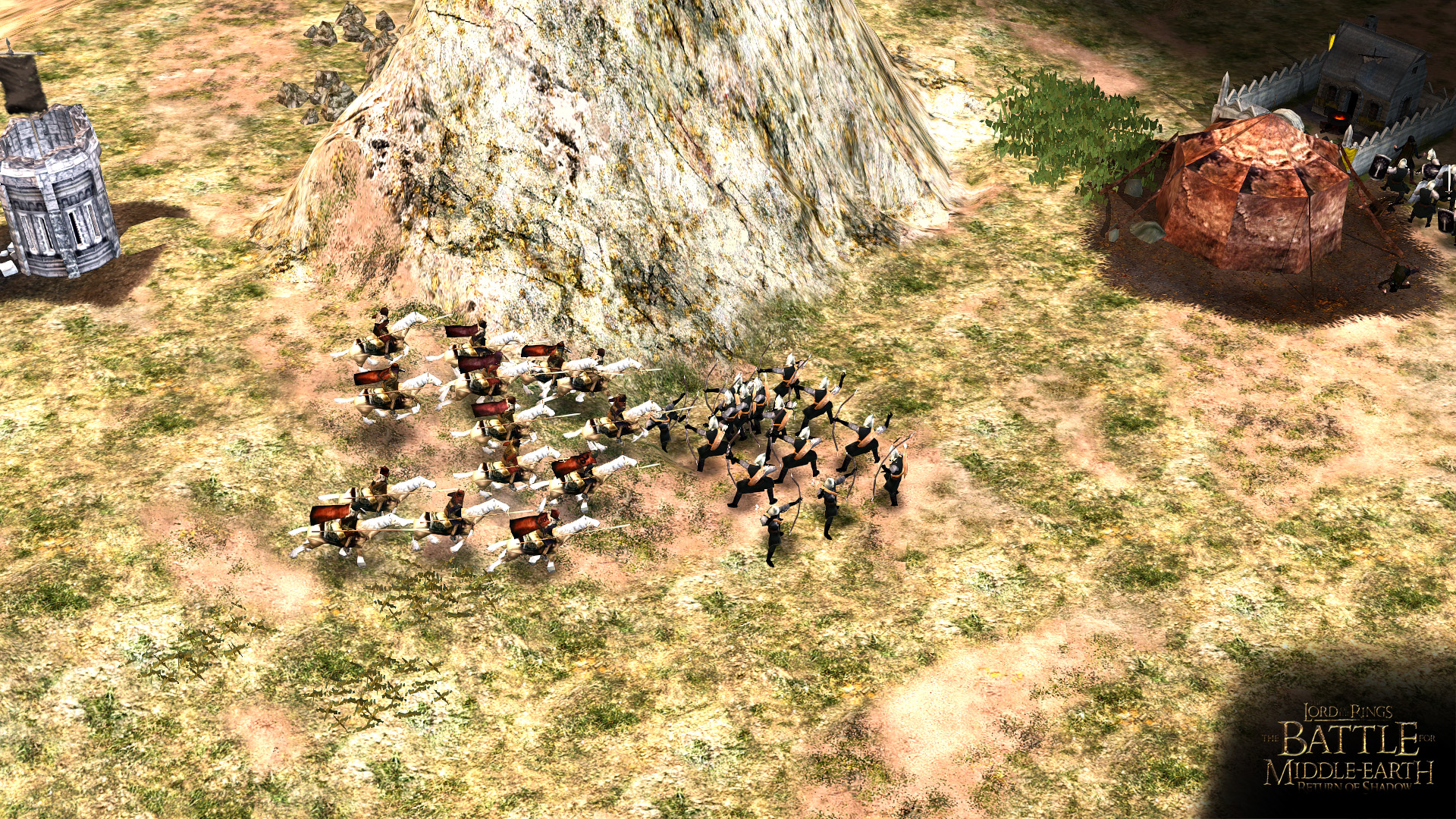 Haradrim Lancers surprise a battalion of Gondor Archers