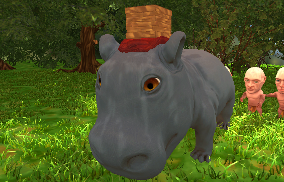 Hippo carrying sash