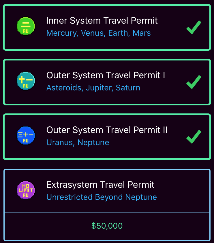 system permits