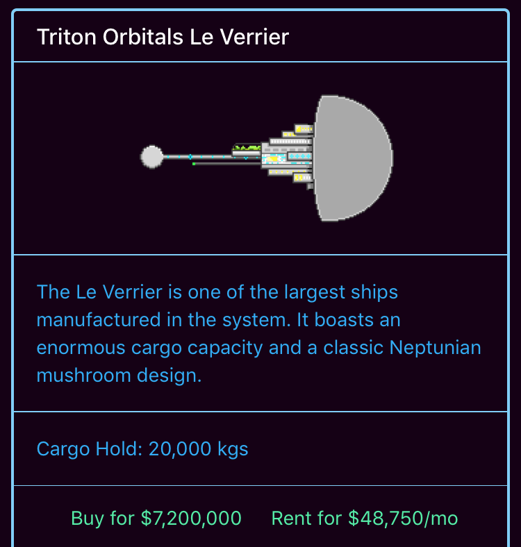 space ship market