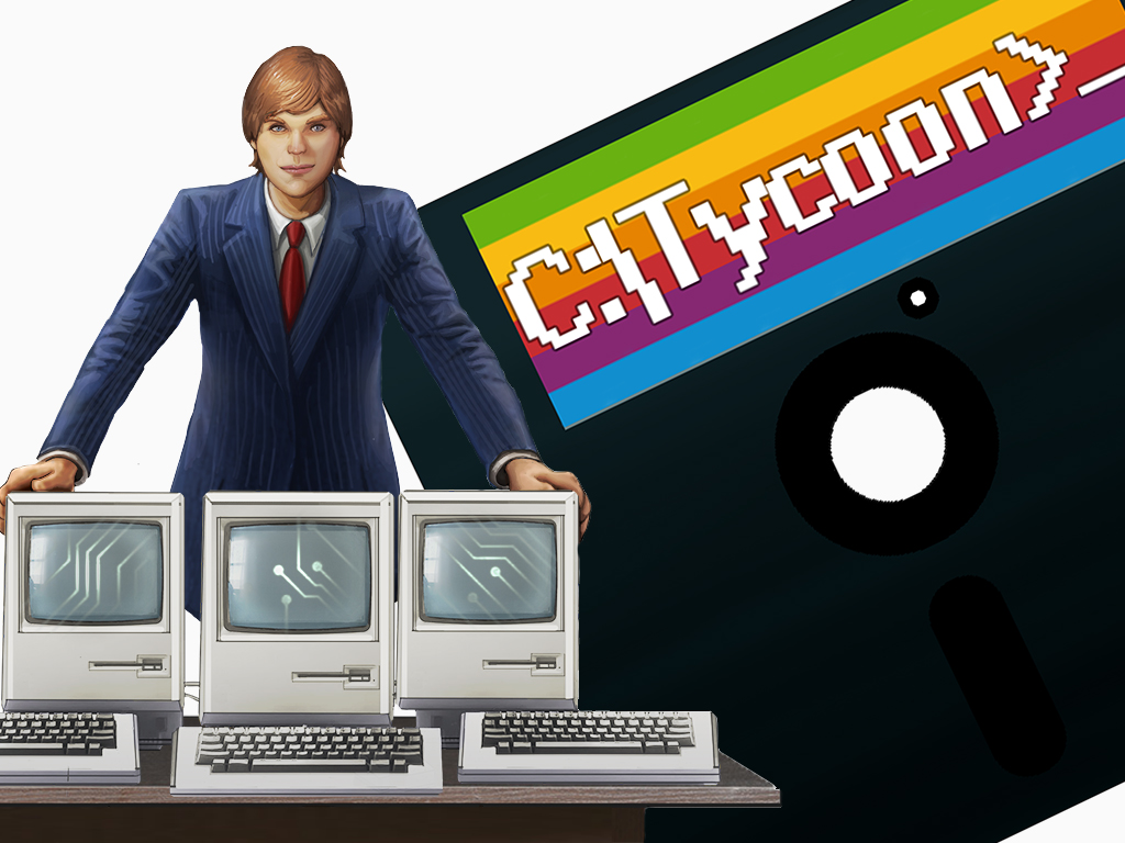 Some computer. Игры про бизнес на компьютер. Обложка на компьютер. Computer Tycoon на ПК. Игра на компьютер загрузка.