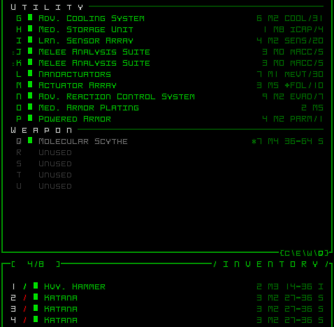 cogmind_multiwielding_melee_parts