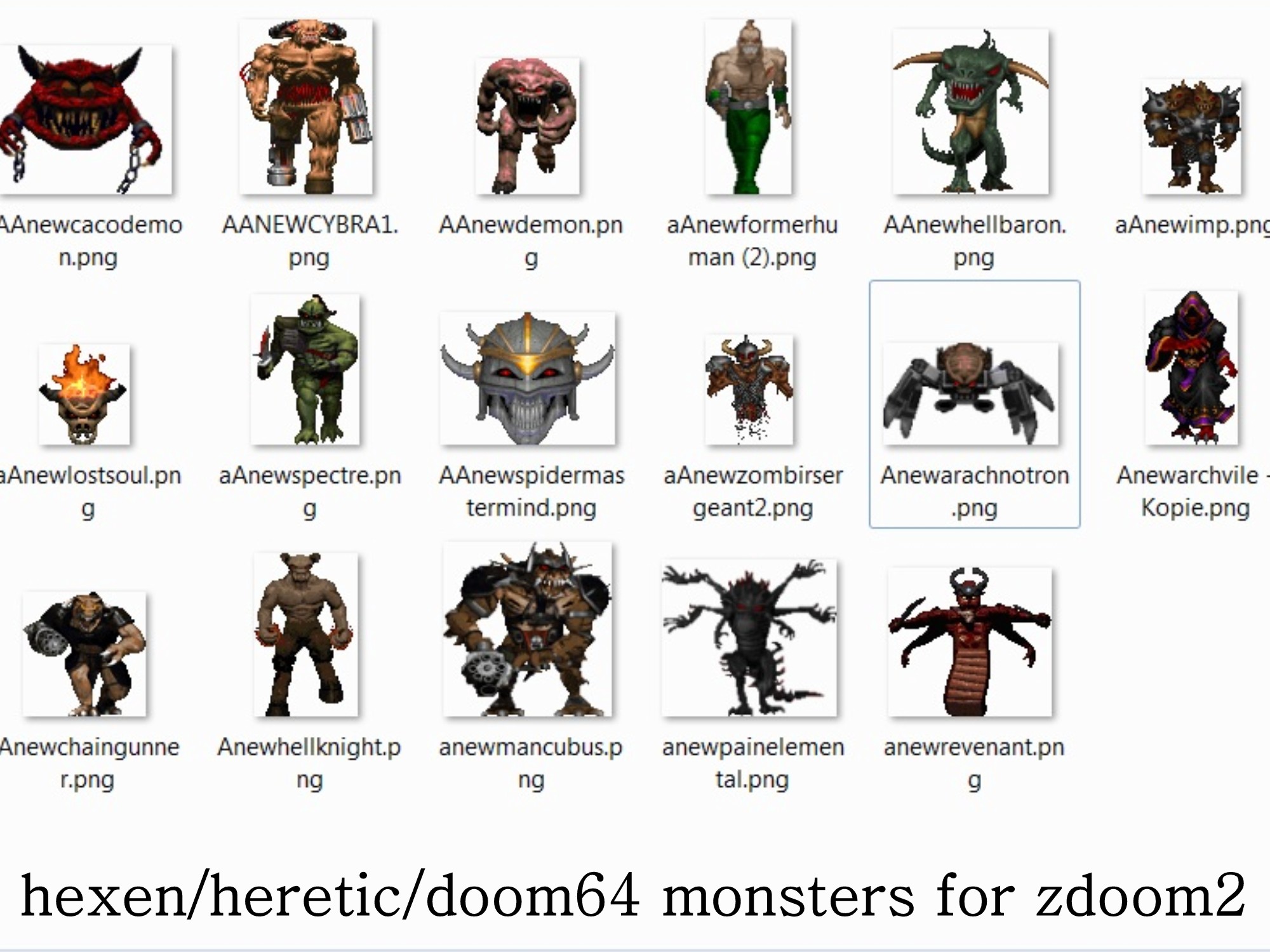 Doom Monsters List