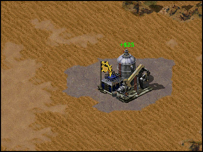 The soldiers have successfully captured the Tech Oil Derrick, and now money is being generated.