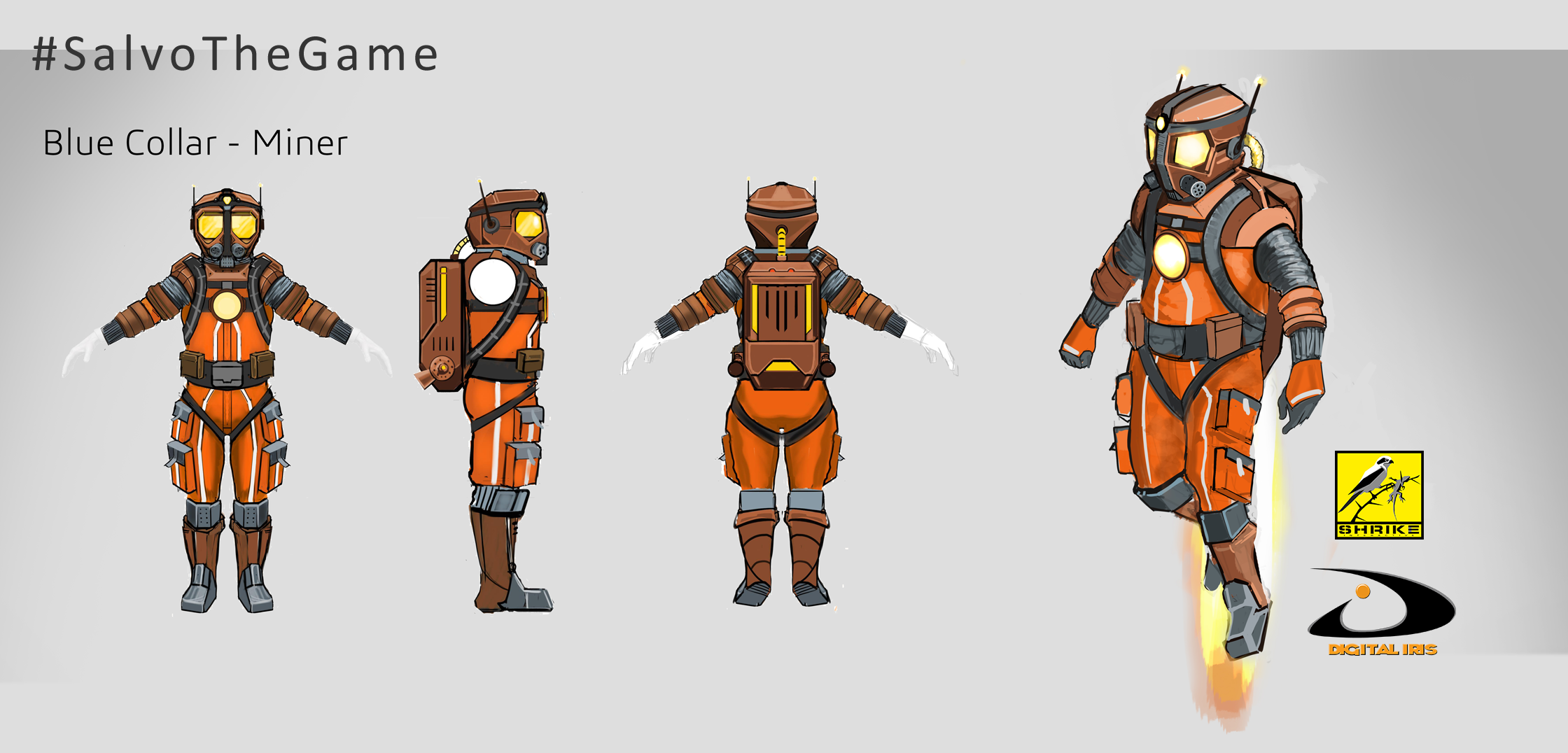 Salvo Blue Collar Miner Character Concepts