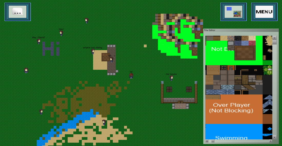 Play games created using World of Hello, like this level editor MMO