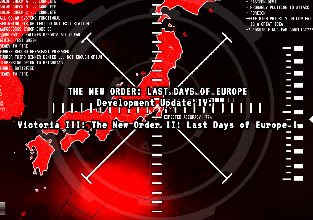 The new order last days of europe карта мира