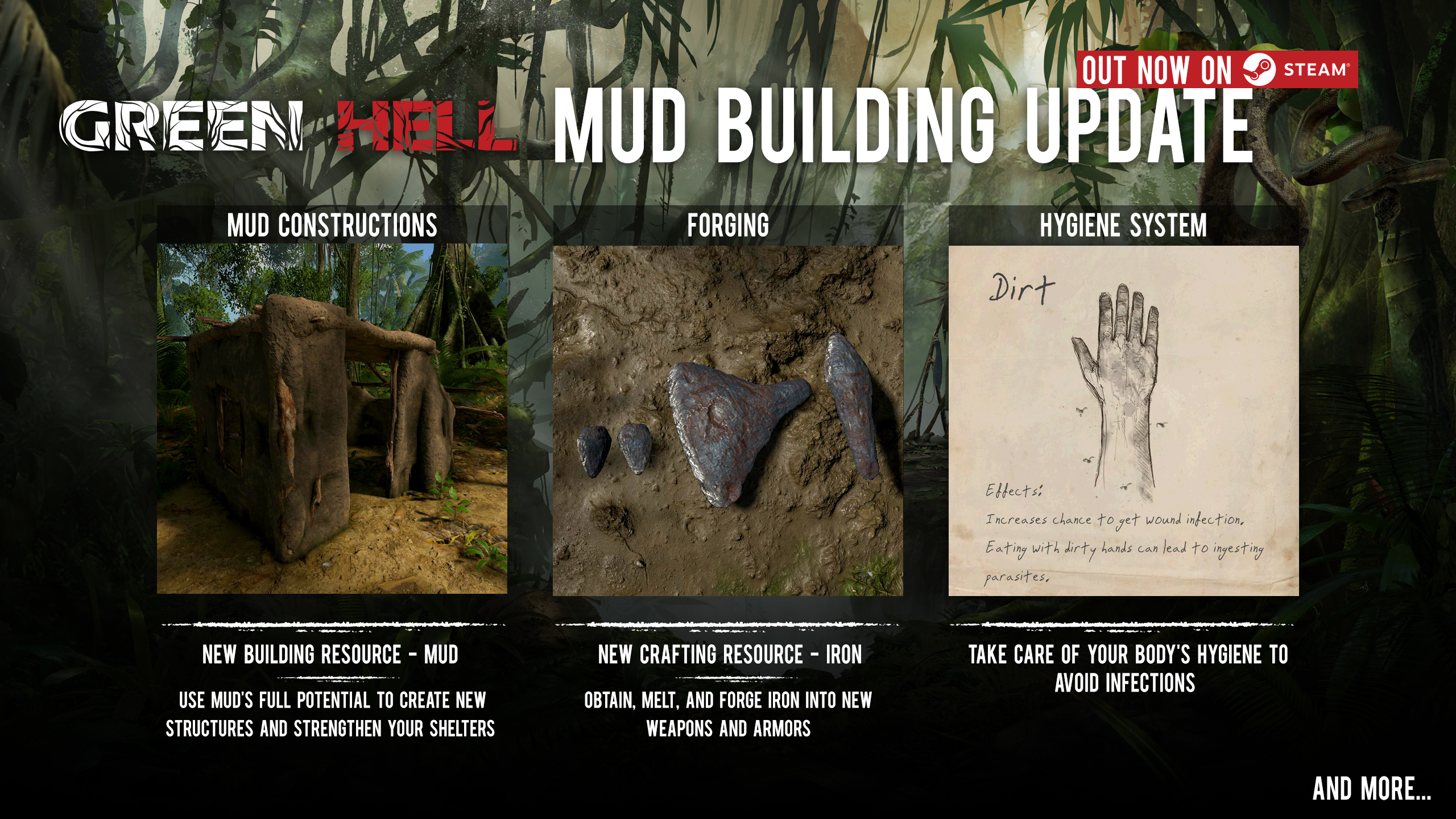 Patch: V.0.5.0 (Mud Building Update) news - Green Hell 