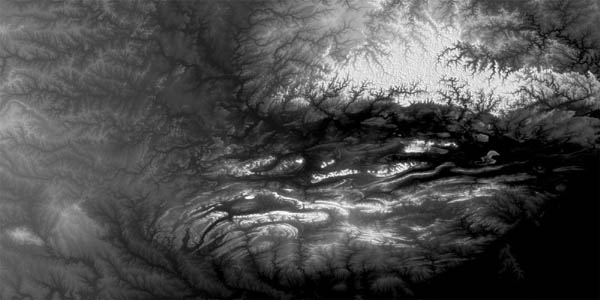 Satellite elevation data