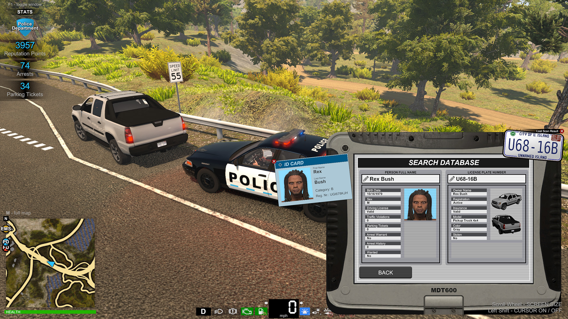 police car computer software