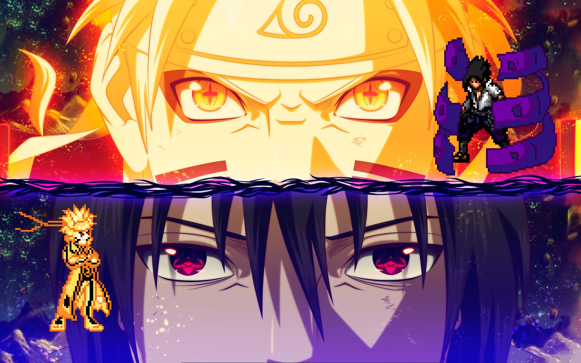 Changed Madara's Mangekyou time stop image - Naruto The Setting Dawn:  Community Edition mod for Little Fighter 2 - ModDB