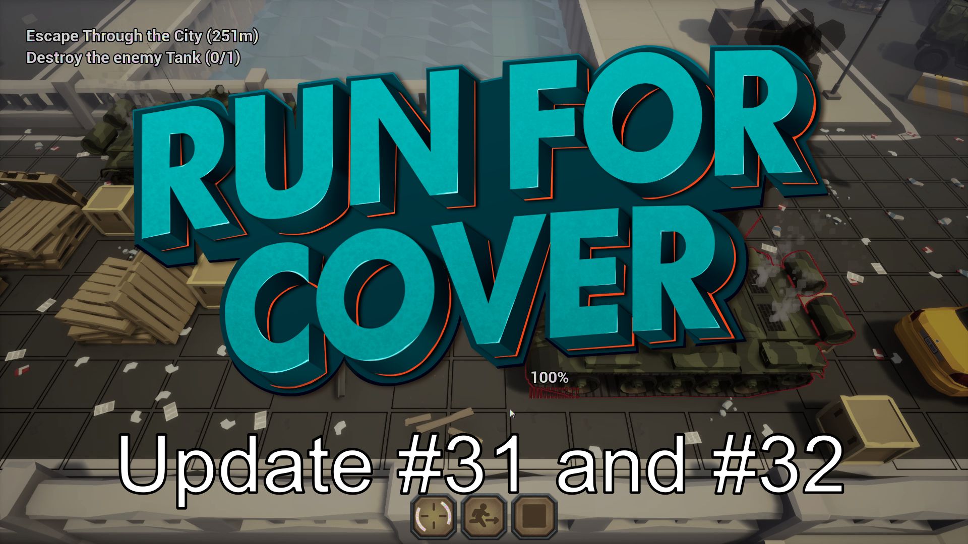 Running for cover. Run for Cover.