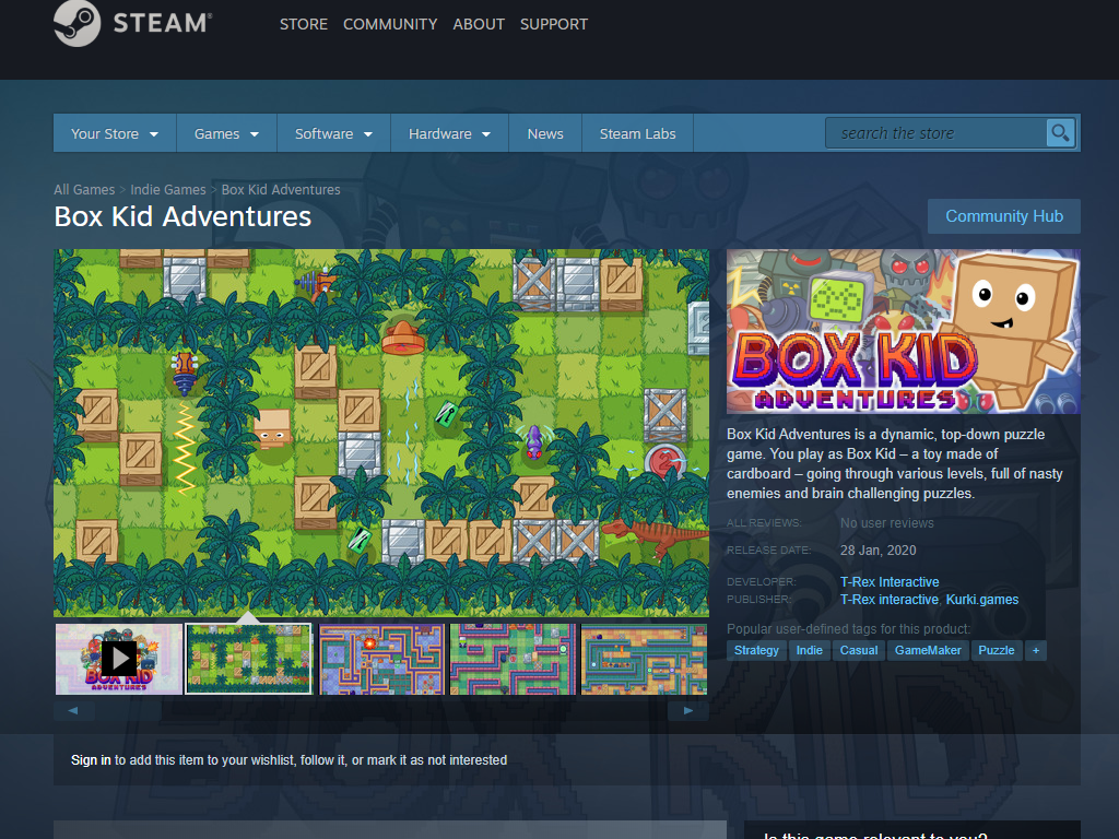 Box Kid Adventures on Steam