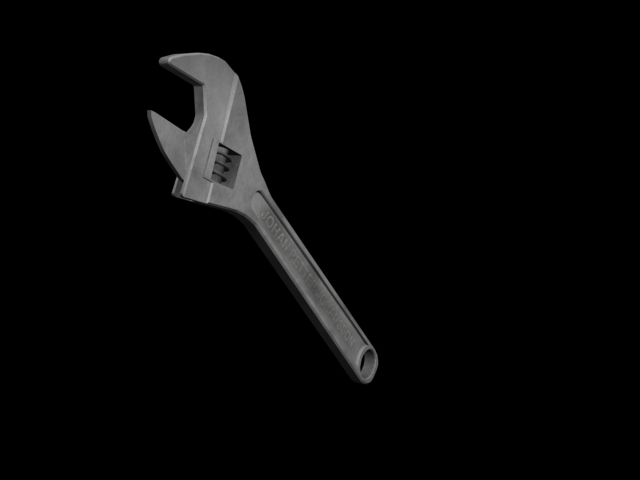 A render of a wrench