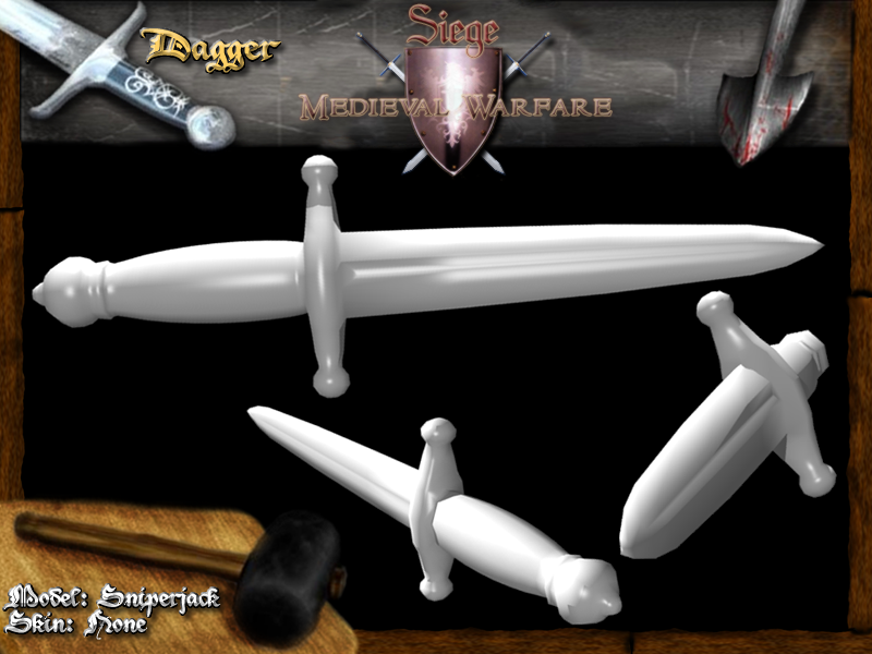 An unskinned dagger for the English team.