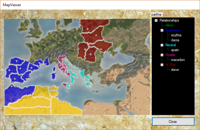 rome total war starting map