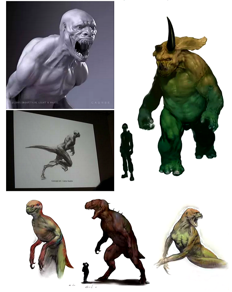 A look at the Human/Dinosaur Hybrids we almost had in the cancelled Jurassic  Park IV. : JurassicPark